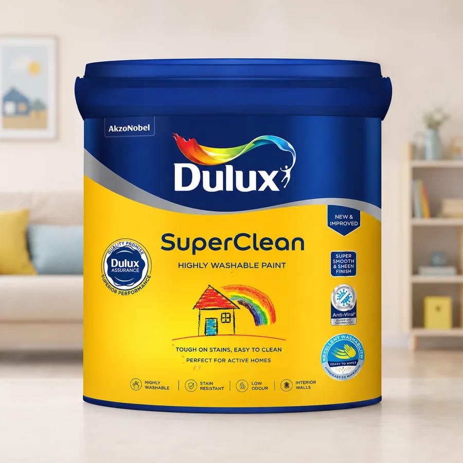 Dulux SuperClean highly washable interior paint